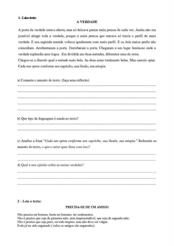 interpretação de texto para concurso