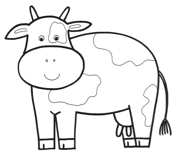 desenho animado de vaca