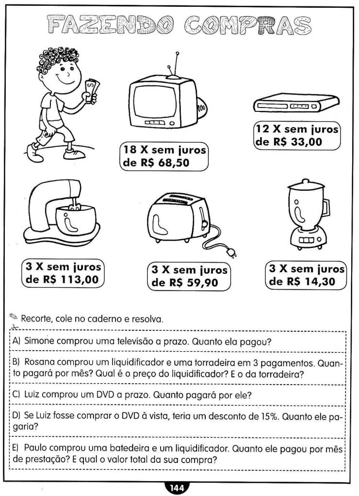 exercícios de porcentagem 5º ano - atvidades