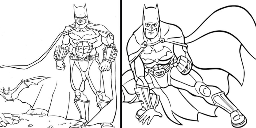 desenho do batman para colorir imagem pintar