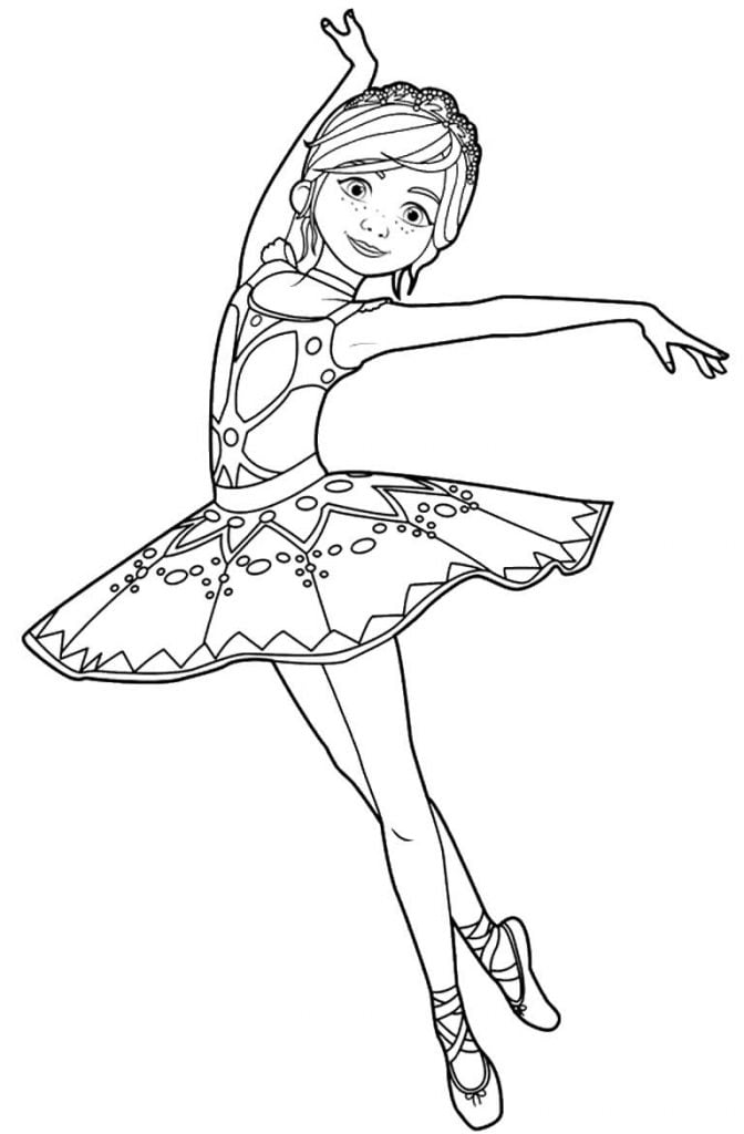 desenho de bailarina