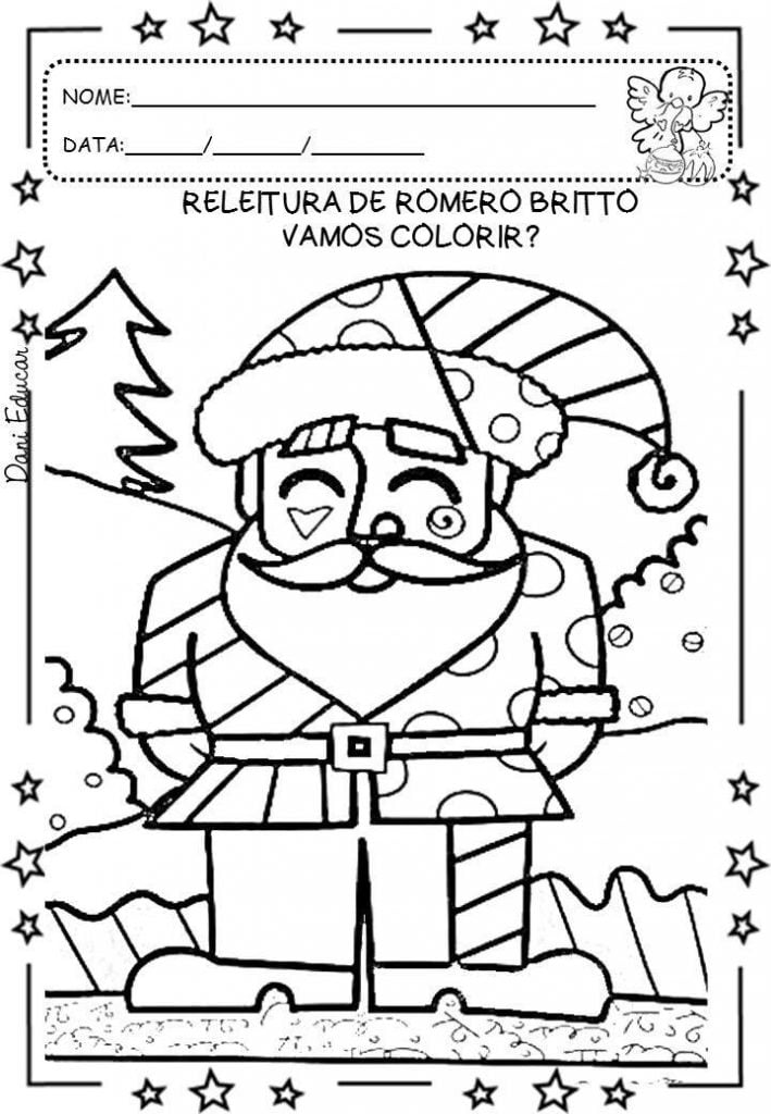 atividades de natal para colorir papai noel