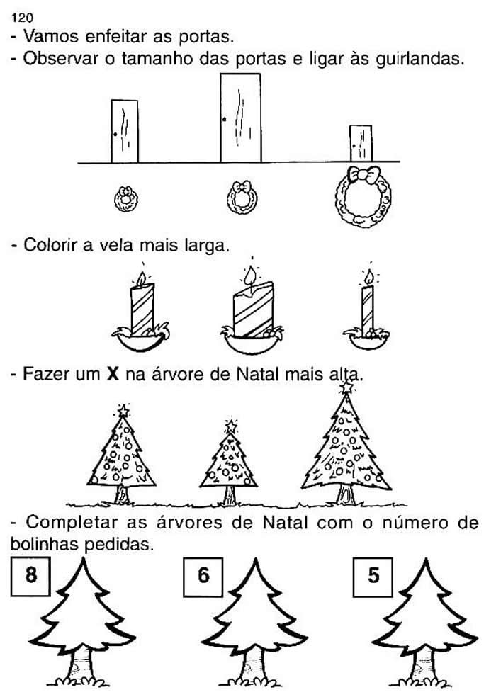 atividades natalinas com vela arvore de natal