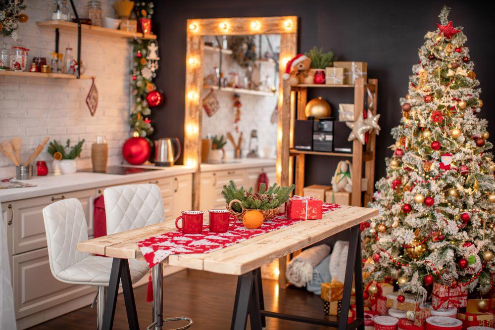 ideias decoracao de natal para cozinha