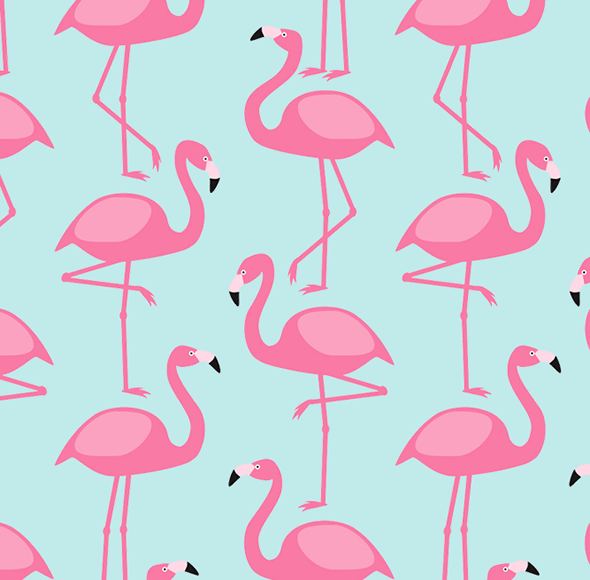 desenho de flamingo colorido