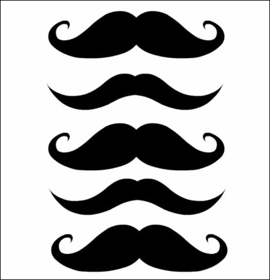 molde de bigode para fantasia de carnaval