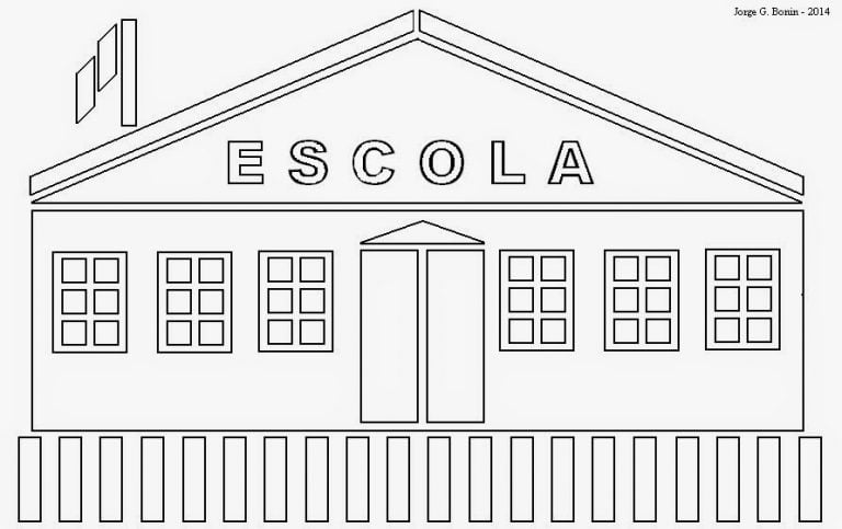 Desenho De Escola Para Colorir E Imprimir E Fazer Ati 4668