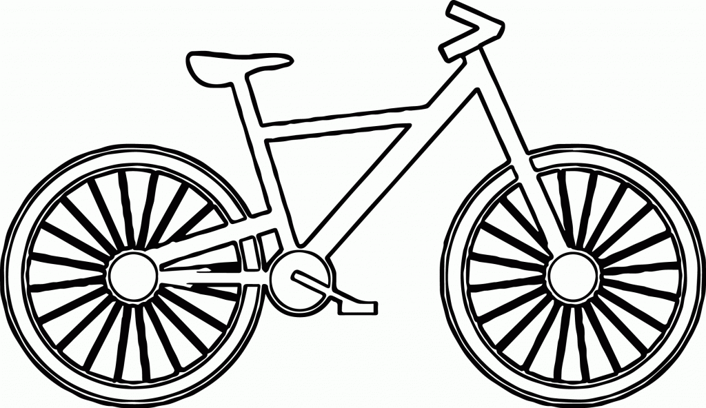 bicicleta para desenhar e colorir