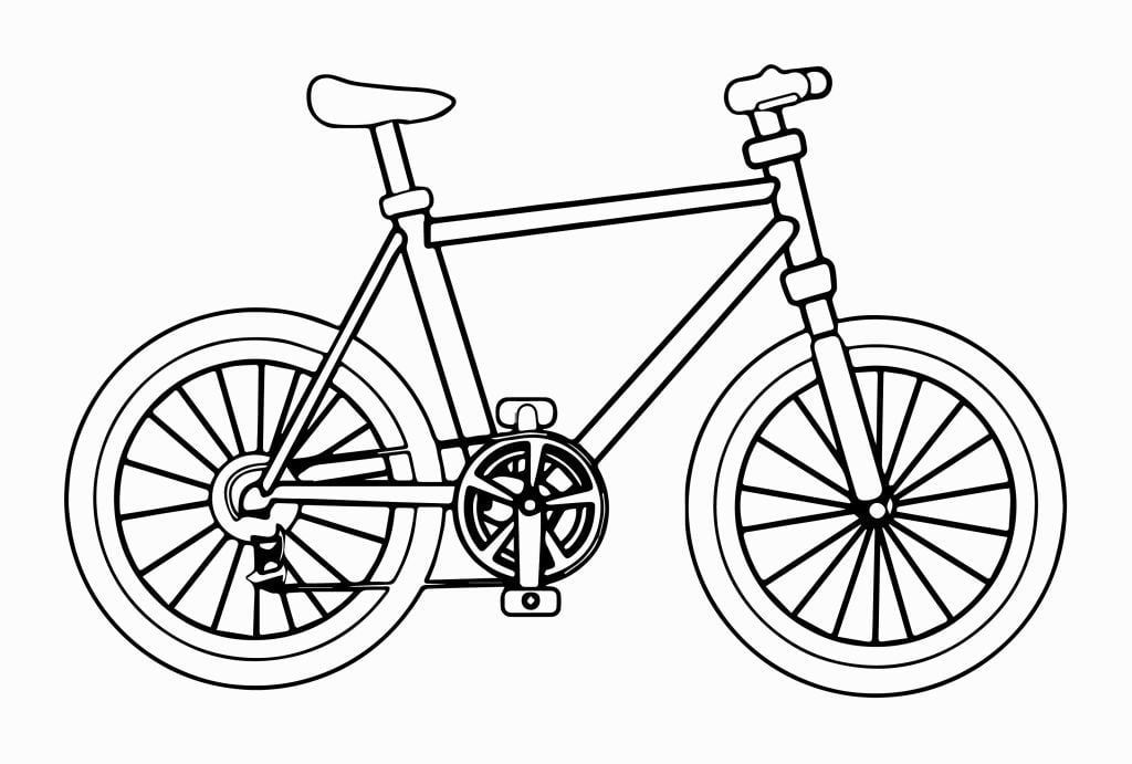 bike para colorir