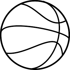 bola de basquete para colorir