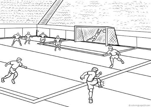 campo de futebol para desenhar