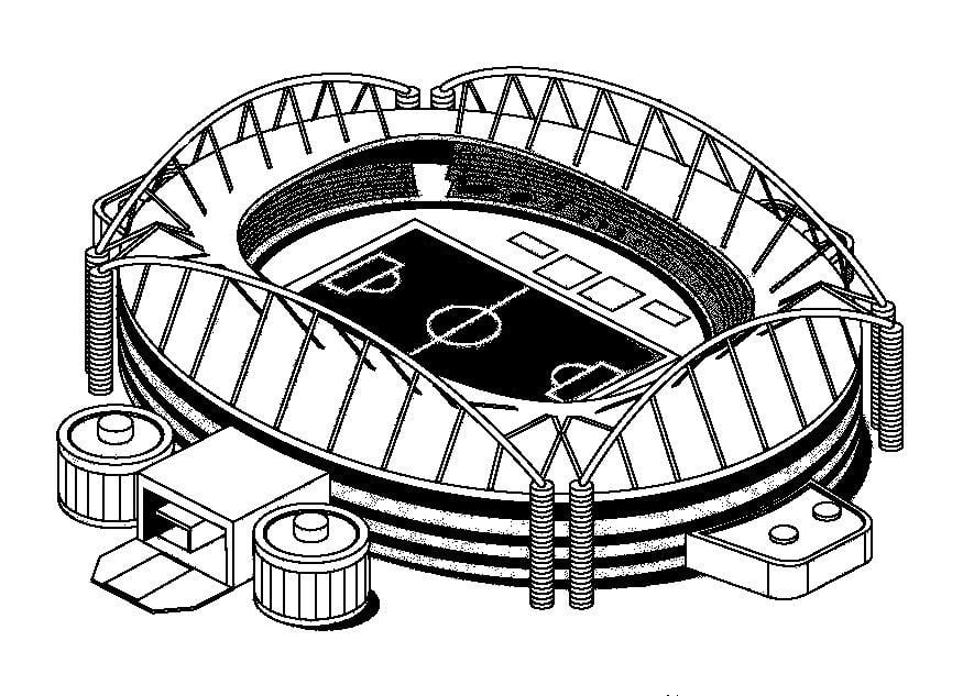 campo de futebol para pintar