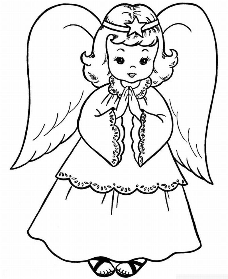 desenho de anjo para desenhar