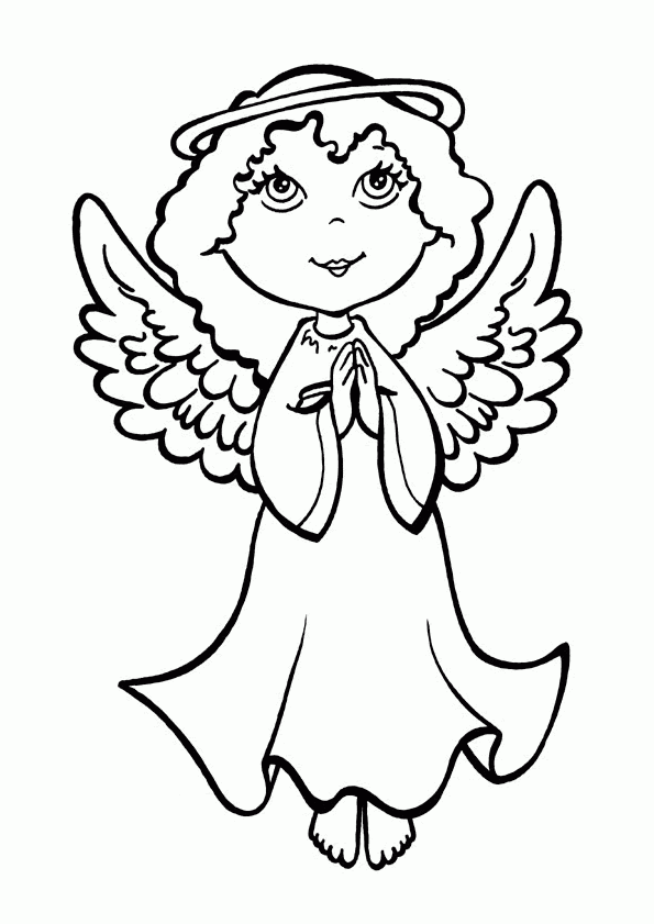 desenho de anjo para imprimir