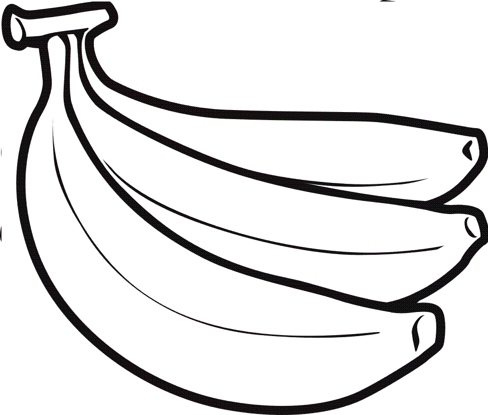 desenho de banana para colorir