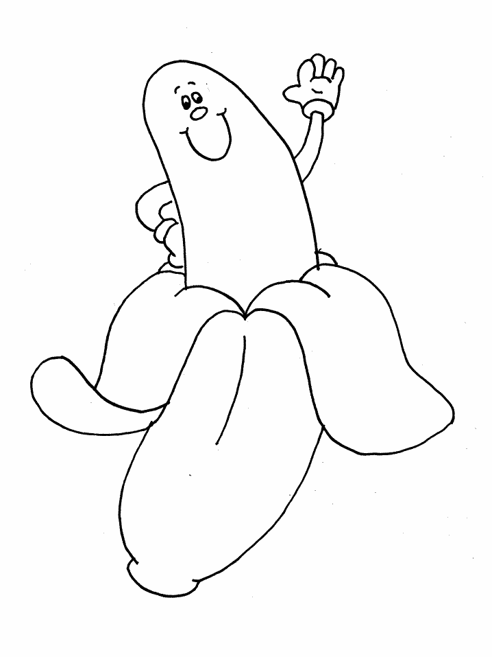 desenho de banana para imprimir