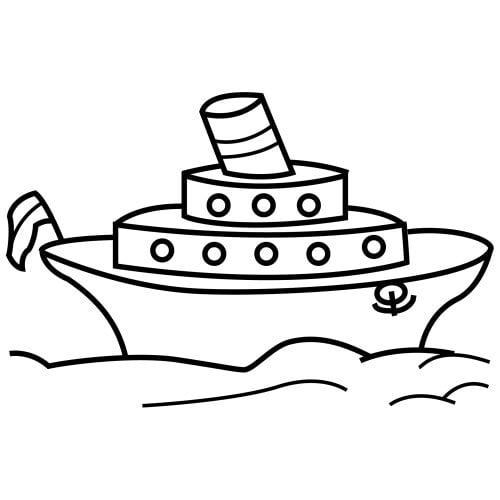 desenho de barco para desenhar