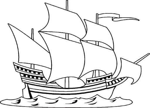 desenho de barco para imprimir