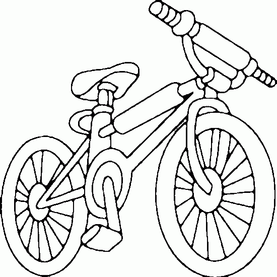 desenho de bicicleta para colorir