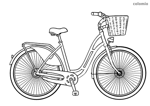 desenho de bicicleta para imprimir