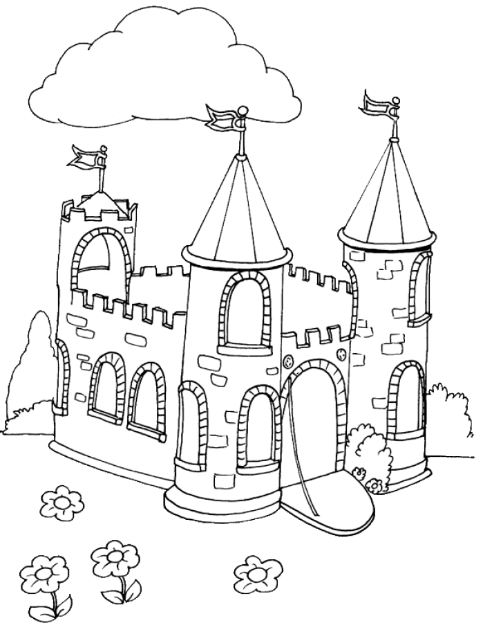 desenho de castelo para desenhar