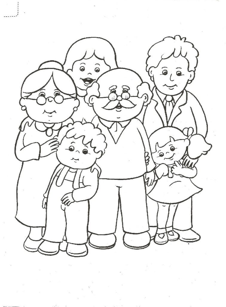 desenho de família para desenhar