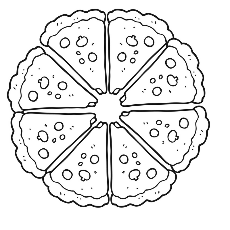 desenho de pizza pra desenhar