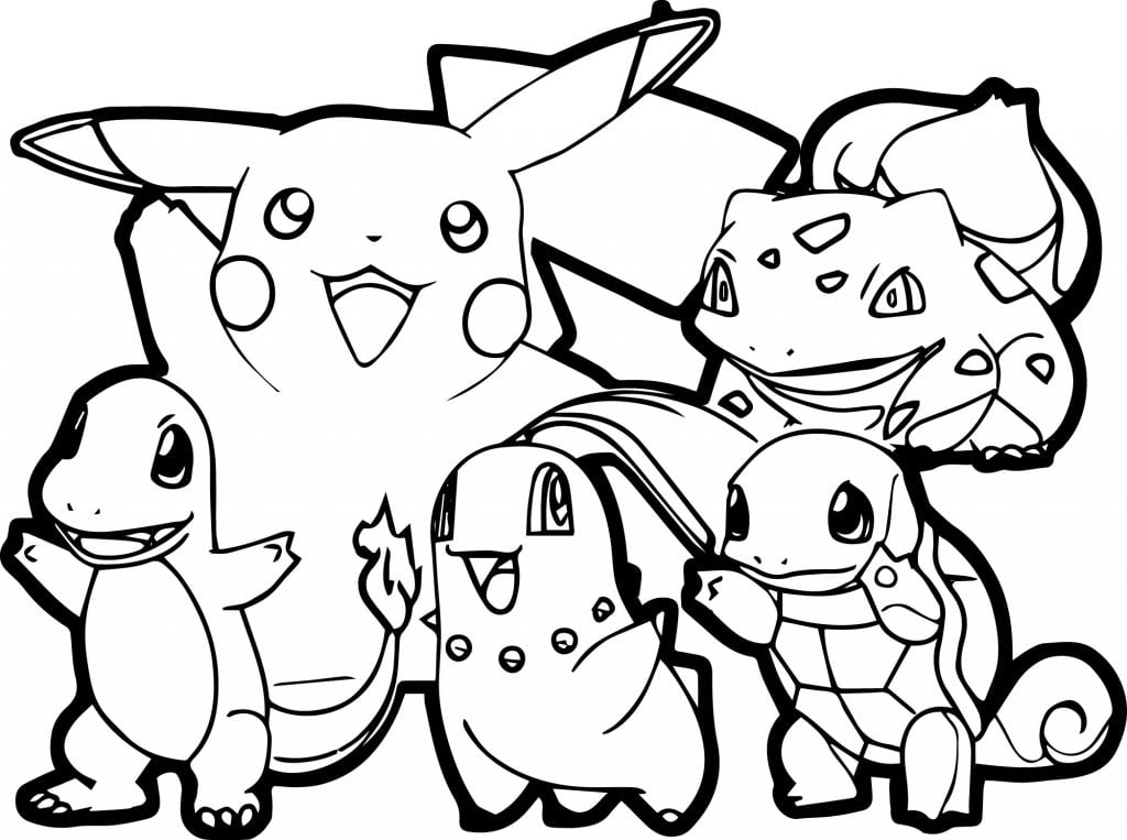 desenho de pokémon para colorir