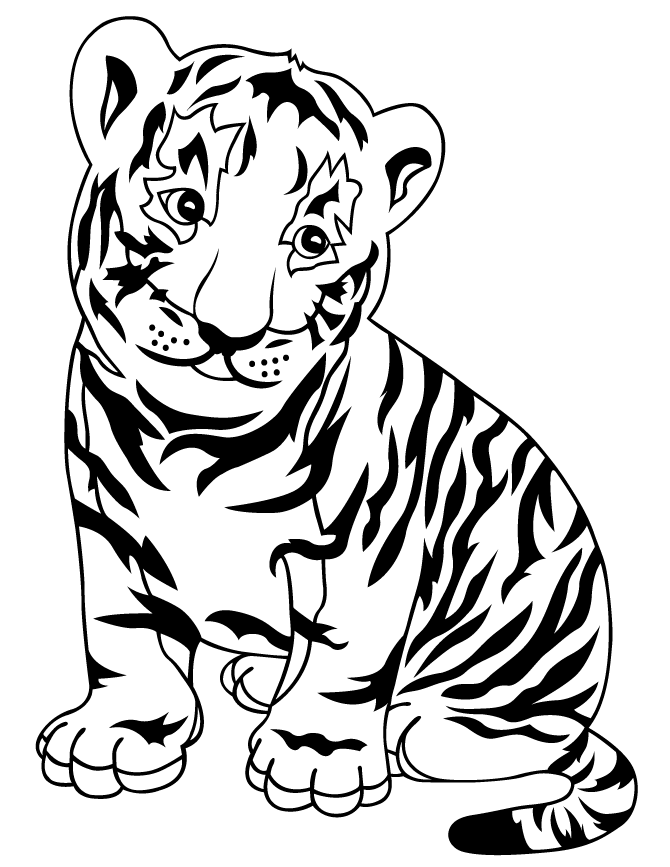 desenho de tigre para imprimir