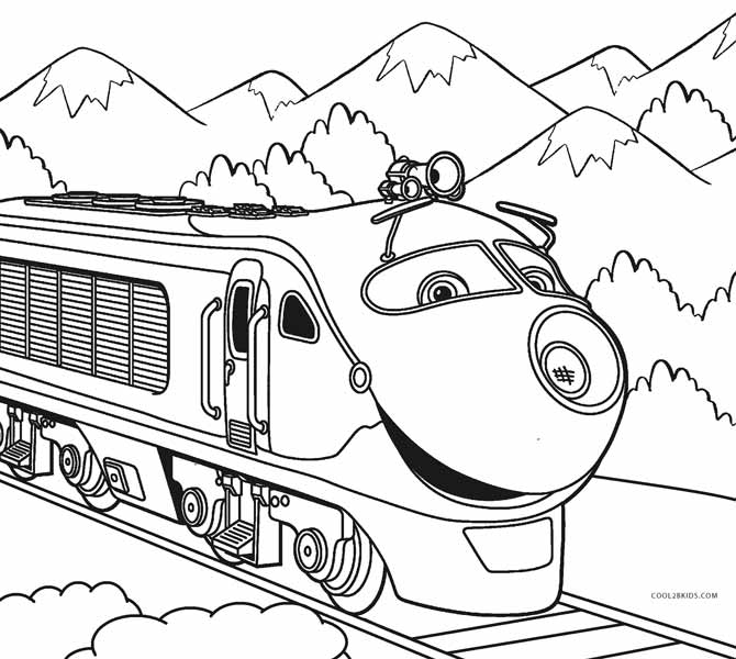 desenho de trem para atividades