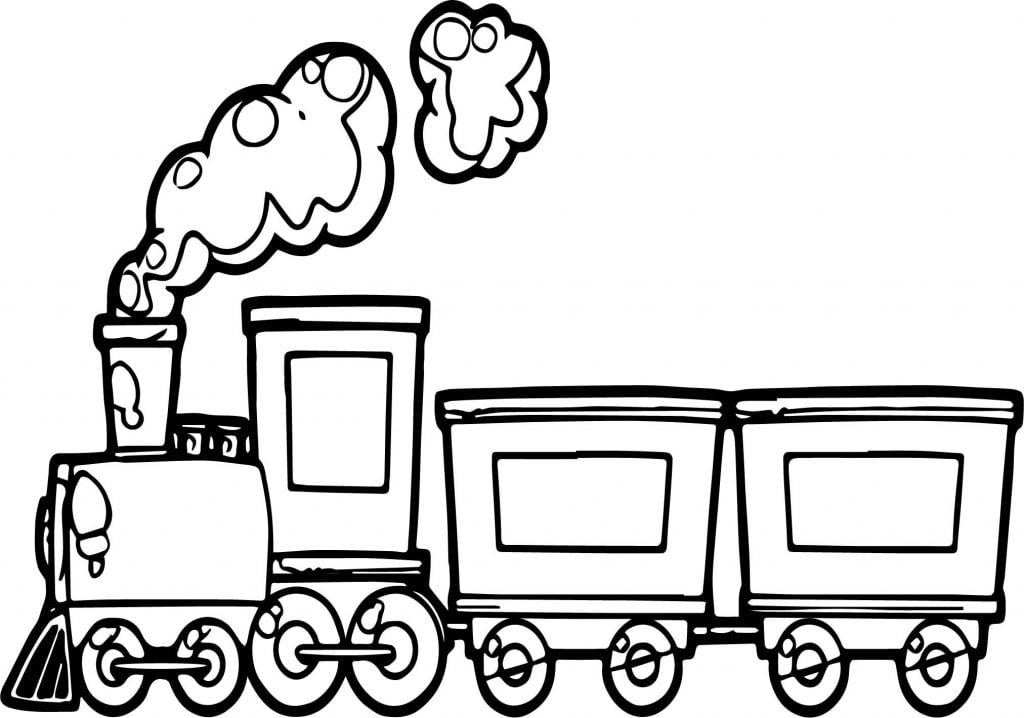 desenho de trem para colorir