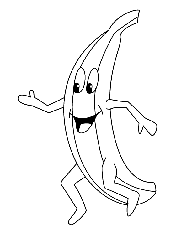 imagem de banana pra imprimir