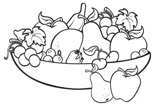 imagem de frutas para colorir