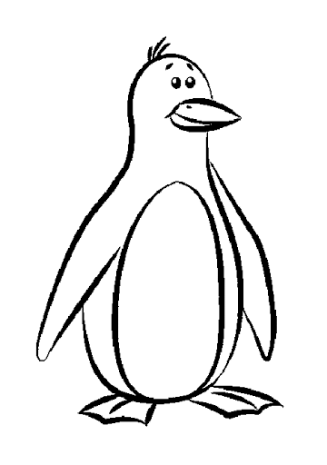 Pinguim para colorir