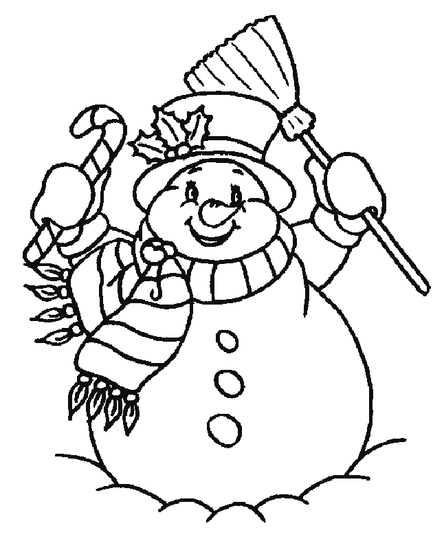 desenho de boneco de neve para imprimir