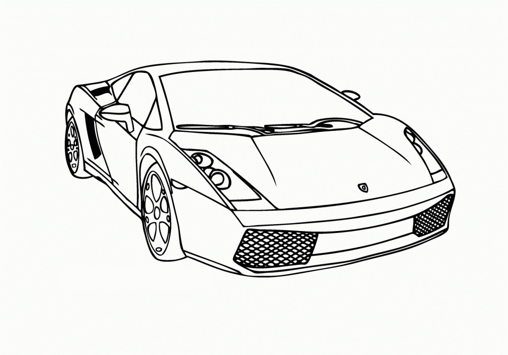 desenho de carro de corrida para colorir