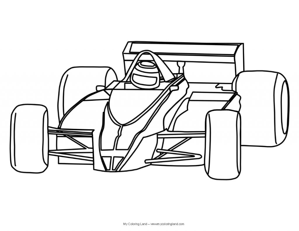 desenho de carro de corrida para desenhar