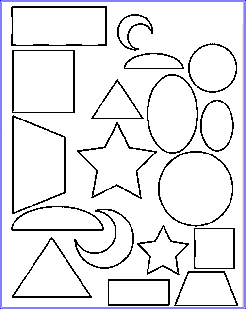 desenho de formas geométricas para imprimir