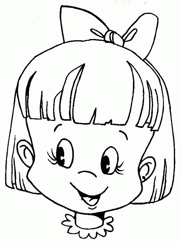 desenho de menina para colorir