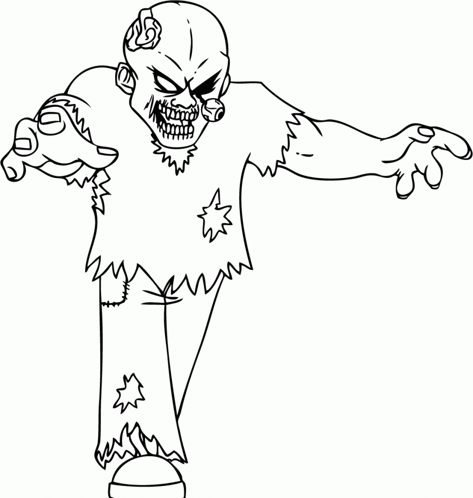 desenho de zumbi para desenhar