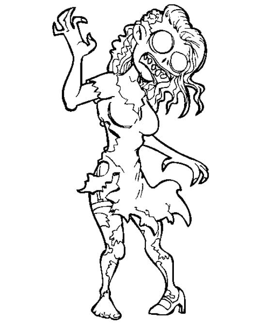 desenho de zumbi para imprimir