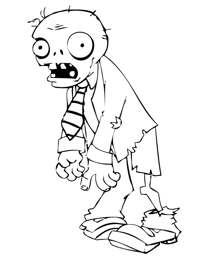 desenho de zumbi para pintar