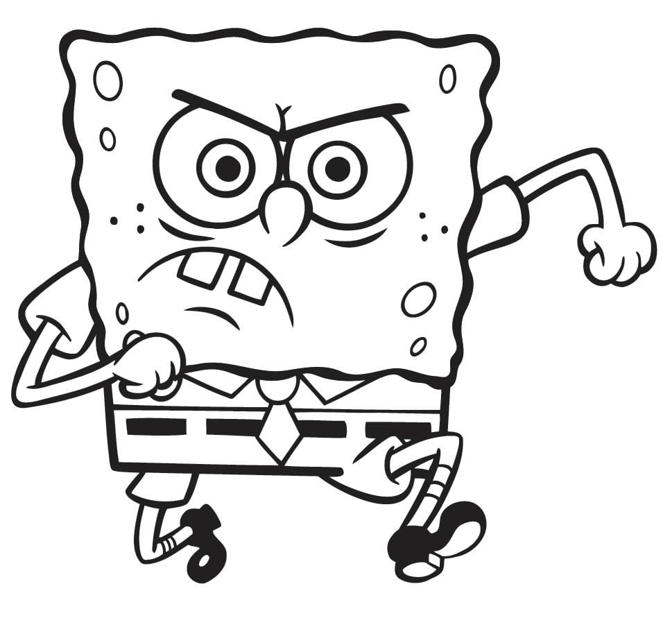 desenho do bob esponja para colorir