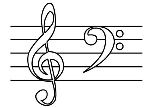 desenhos de notas musicais para imprimir