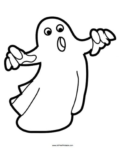 fantasma para colorir