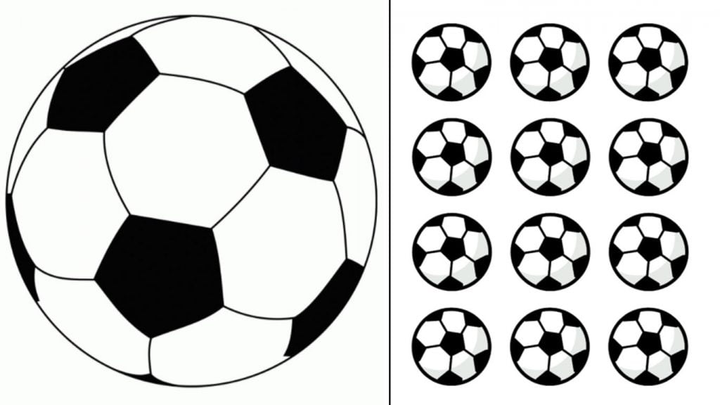 desenho de bola de futebol para colorir e imprimir