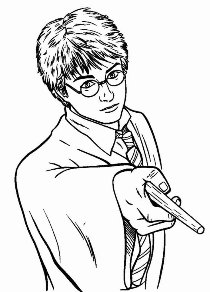 desenho de harry potter para colorir