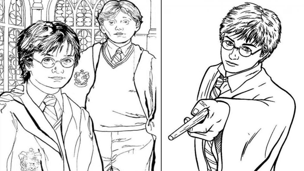 desenho de harry potter para colorir e imprimir