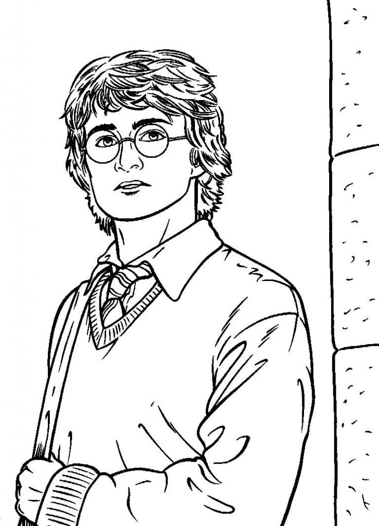 desenho de harry potter para pintar