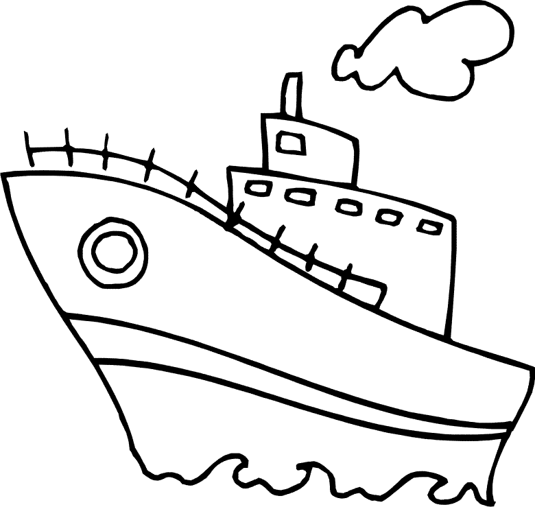 desenho de navio para colorir